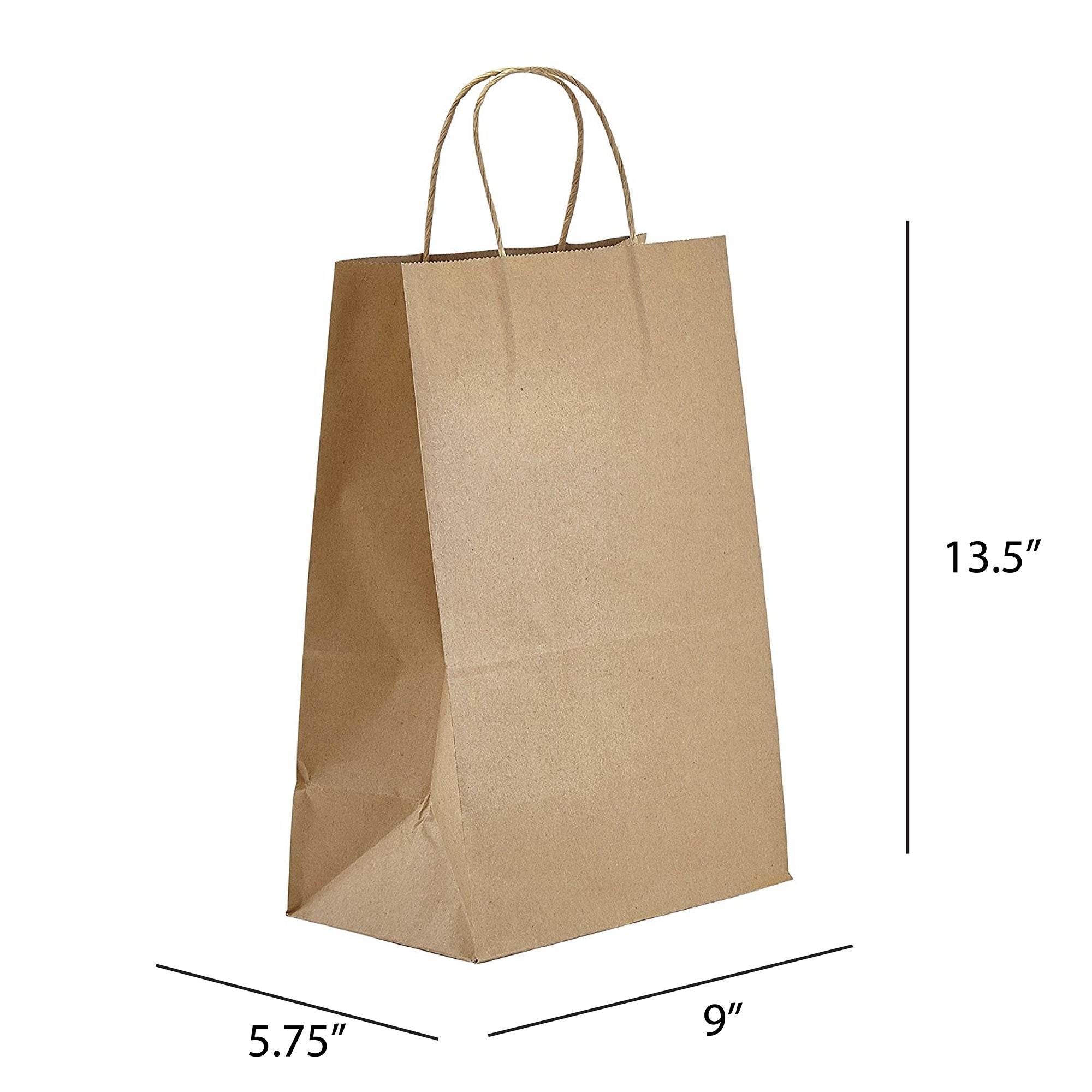 Brown Paper Bags Handles Wholesale